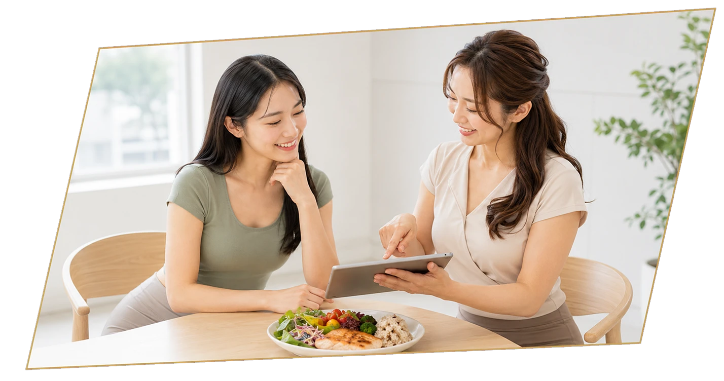 食事指導の様子